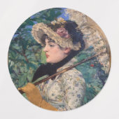 Jeanne (Spring) von Édouard Manet Etiketten (Design 1)