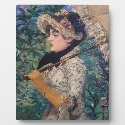 Jeanne (Spring) von Édouard Manet Fotoplatte (Vorderseite)