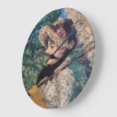 Jeanne (Spring) von Édouard Manet Große Wanduhr (Winkel)