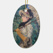 Jeanne (Spring) von Édouard Manet Keramik Ornament (Links)
