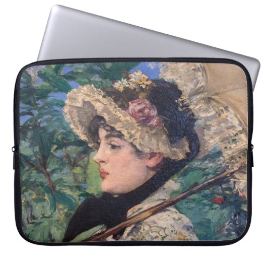 Jeanne (Spring) von Édouard Manet Laptopschutzhülle (Vorderseite)