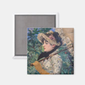 Jeanne (Spring) von Édouard Manet Magnet (Vorderseite/Rückseite)