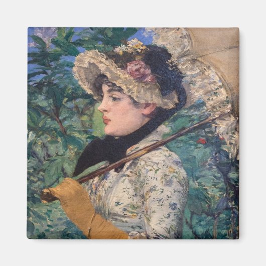 Jeanne (Spring) von Édouard Manet Magnet (Vorne)