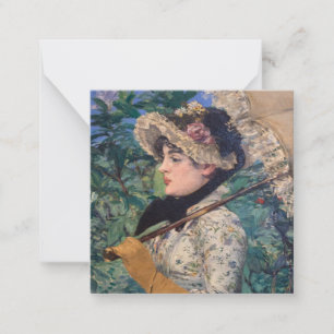 Jeanne (Spring) von Édouard Manet Mitteilungskarte