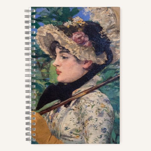 Jeanne (Spring) von Édouard Manet Notizblock (Vorderseite)