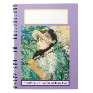 Jeanne Spring von Edouard Manet. Notizblock