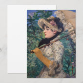 Jeanne (Spring) von Édouard Manet Save The Date (Vorne/Hinten)