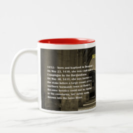 Jeanne von der Arc-Tasse Zweifarbige Tasse