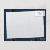 Jeans aus Denim Postkarte (Rückseite)