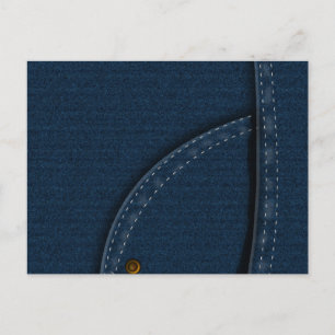 Jeans aus Denim Postkarte