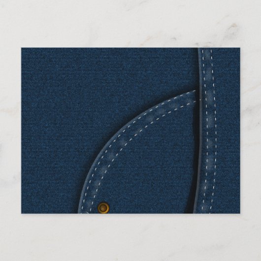Jeans aus Denim Postkarte (Vorderseite)