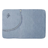 Jeans Bath Mat mit Ihrer Initialen Badematte (Vorderseite)