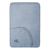 Jeans Bath Mat mit Ihrer Initialen Badematte (Vorderseite Vertikal)
