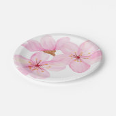 Jeans bemalt rosa Blossom Pappteller (Schrägansicht)