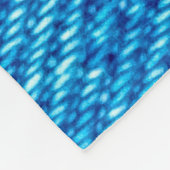 Jeans blauer Jeans aus Denim Stoff Fleecedecke (Ecke)