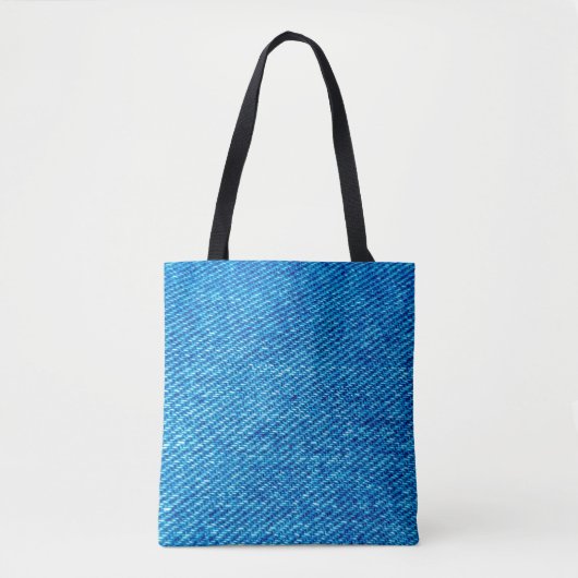 Jeans blauer Jeans aus Denim Stoff Tasche (Vorderseite)