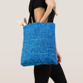 Jeans blauer Jeans aus Denim Stoff Tasche (Von Nahem)