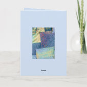 Jeans & Blue Jean-Patches mit Stoffquadraten Karte (Rückseite)