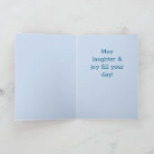 Jeans & Blue Jean-Patches mit Stoffquadraten Karte (Innenseite)