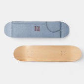 Jeans Board mit Ihrem Namen Skateboard (Horizontal)