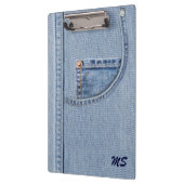 Jeans Clipboard mit (oder ohne) Monogramm Klemmbrett (Links)