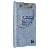 Jeans Clipboard mit (oder ohne) Monogramm Klemmbrett (Rechts)