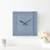 Jeans Clock Quadratische Wanduhr (Zuhause)