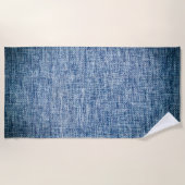 Jeans Cotton Texture Strandtuch (Vorderseite)