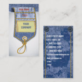 Jeans-Denim-Visitenkarte Visitenkarte (Vorne/Hinten)