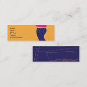 Jeans - dünn mini visitenkarte (Vorne/Hinten)