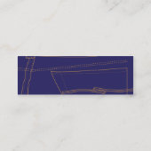 Jeans - dünn mini visitenkarte (Rückseite)