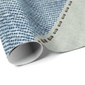 Jeans Geschenkpapier (Rolleneckpunkt)