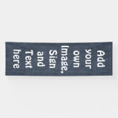 Jeans-Gewebe-Muster + Ihre Ideen Banner (Horizontal)