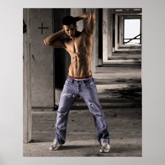 Jeans in Cavern Poster (Vorne)