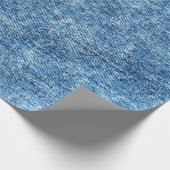 Jeans in Säure waschen blau. Denim Hintergrund, Te Geschenkpapier (Ecke)