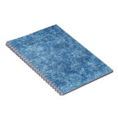 Jeans in Säure waschen blau. Denim Hintergrund, Te Notizblock (Rechte Seite)
