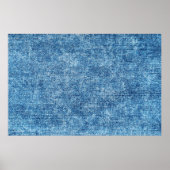 Jeans in Säure waschen blau. Denim Hintergrund, Te Poster (Vorne)
