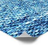 Jeans in Säure waschen blau. Denim Hintergrund, Te Poster (Ecke)