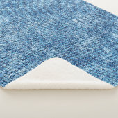 Jeans in Säure waschen blau. Denim Hintergrund, Te Sherpadecke (3/4)