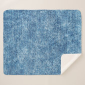 Jeans in Säure waschen blau. Denim Hintergrund, Te Sherpadecke (Vorderseite (Horizontal))