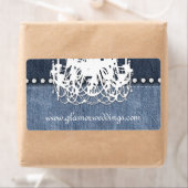 Jeans Jewels Wedding Denim Chandelier Label (Insitu)