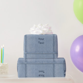 Jeans mit deinem Text Geschenkpapier