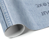 Jeans mit deinem Text Geschenkpapier (Rolleneckpunkt)