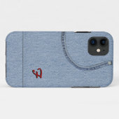 Jeans mit Initial Case-Mate iPhone Hülle (Rückseite (Horizontal))