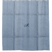 Jeans mit (oder außen) Initiale Duschvorhang (Vorderseite)