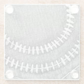 Jeans mit Stiches Glasuntersetzer (Rückseite)