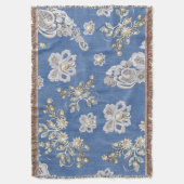 Jeans mit texturierter Spitze und Perlen Decke (Vorderseite Vertikal)