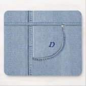 "Jeans" Mousepad mit (oder ohne) Ihrer Initial (Vorne)