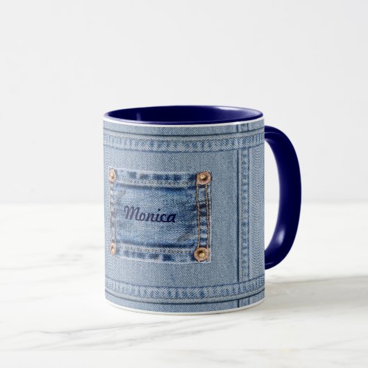 Jeans mug w/out your text tasse (VorderseiteRechts)