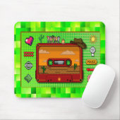 Jeans pixel art mousse rug. mousepad (Mit Mouse)